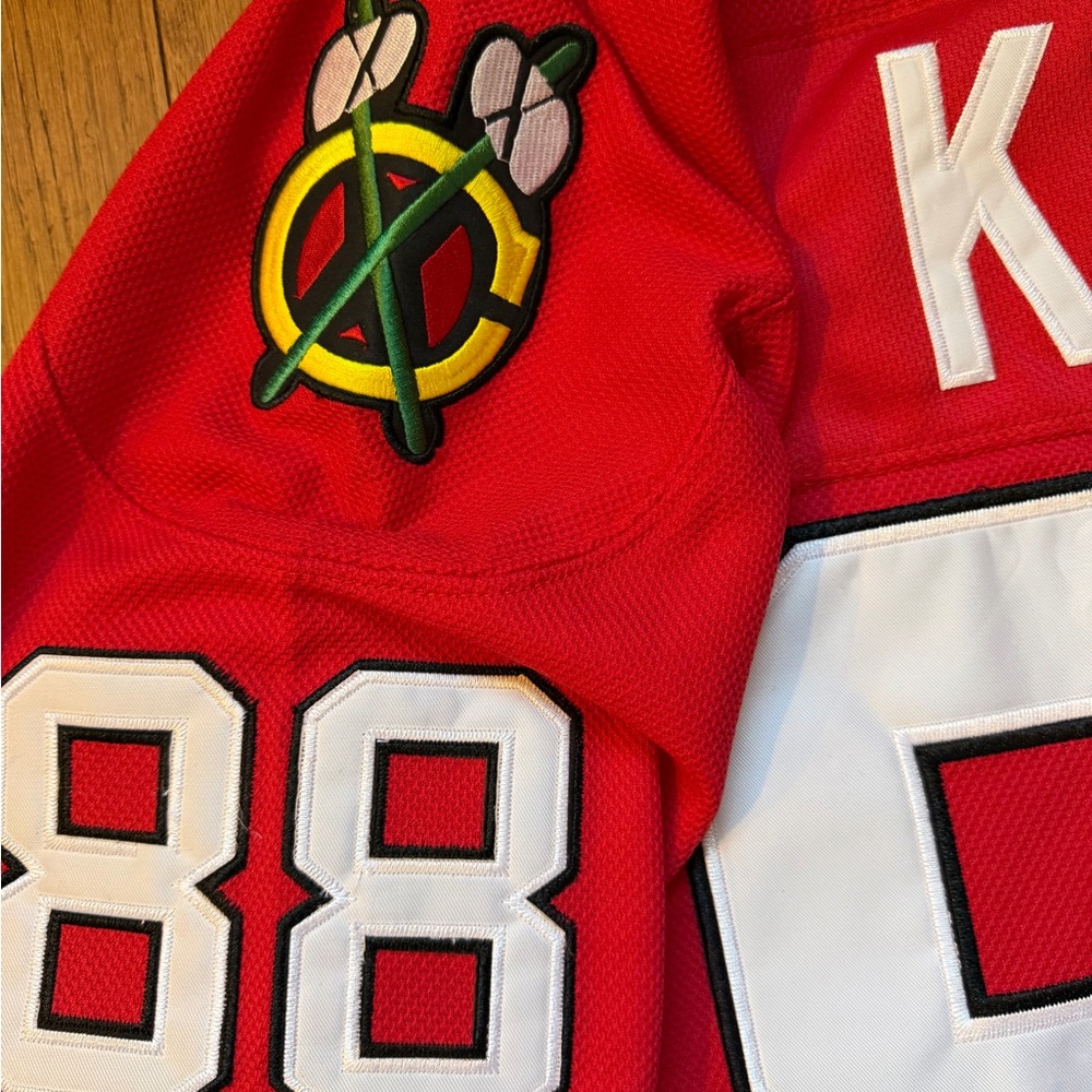 New NHL CHICAGO BLACKHAWKS #88 KANE STANLEY CUP CHAMPIONSHIP HOCKEY JERSEY 50 - Picture 8 of 13